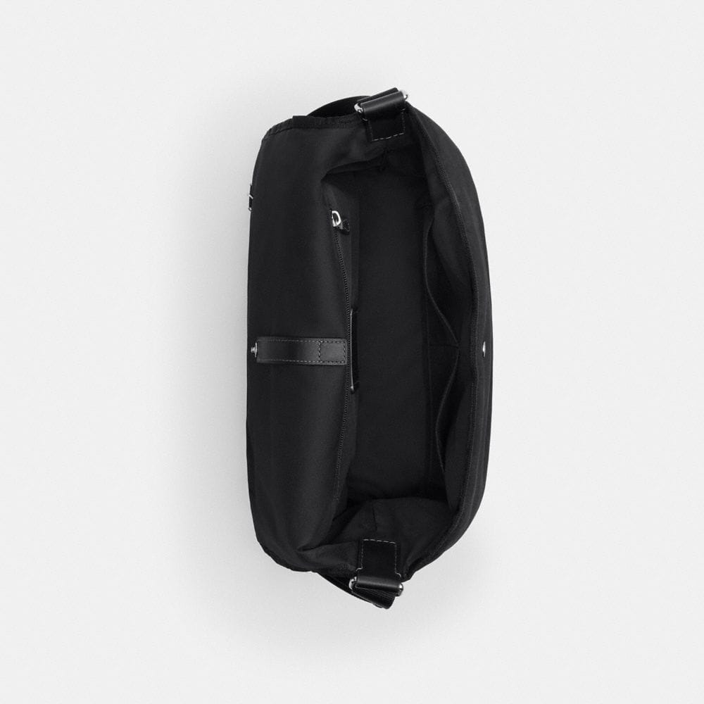 Coach Lane Messenger In Signature Nylon Black