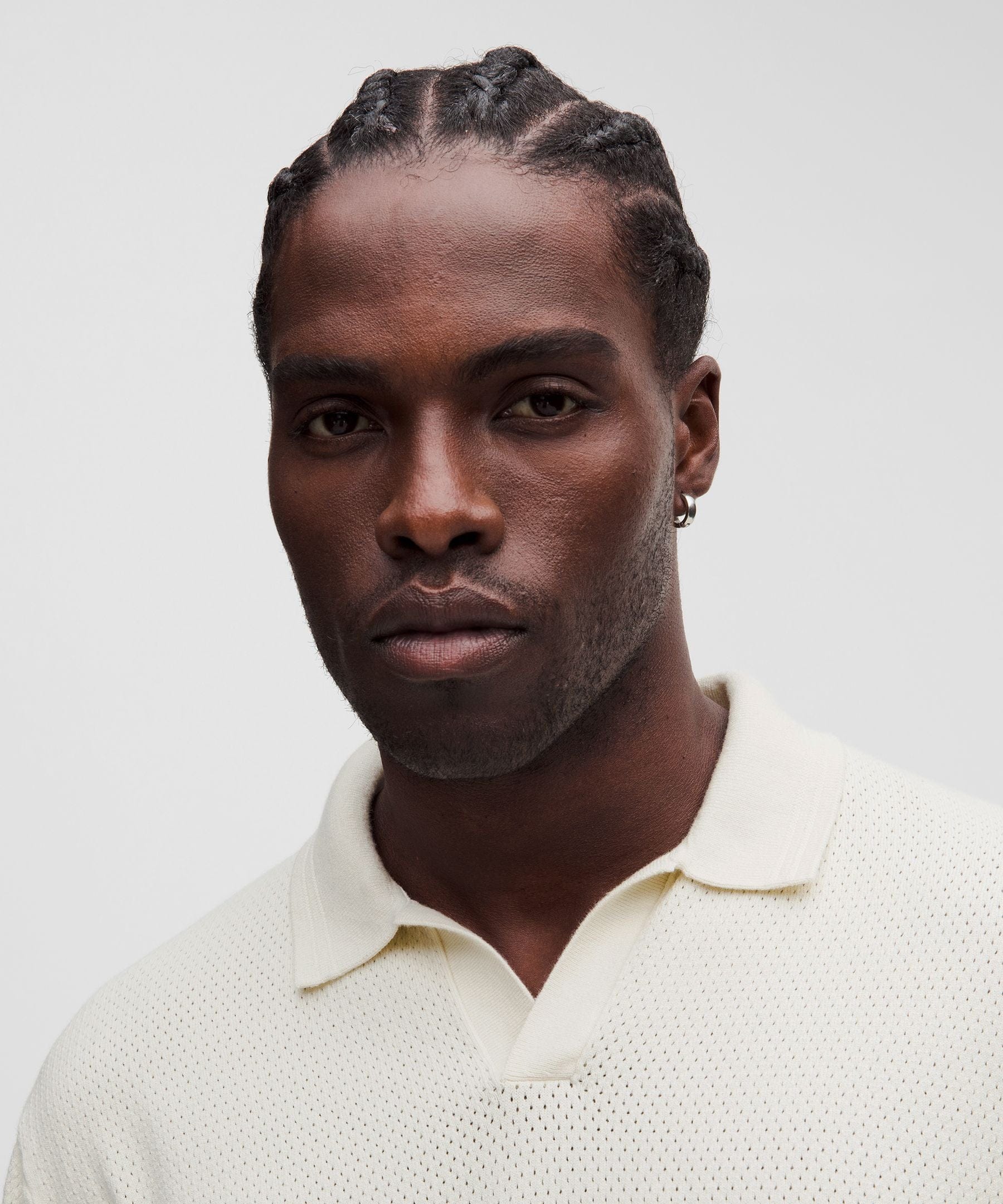 Lululemon Cotton-Blend Knit Long-Sleeve Polo Shirt