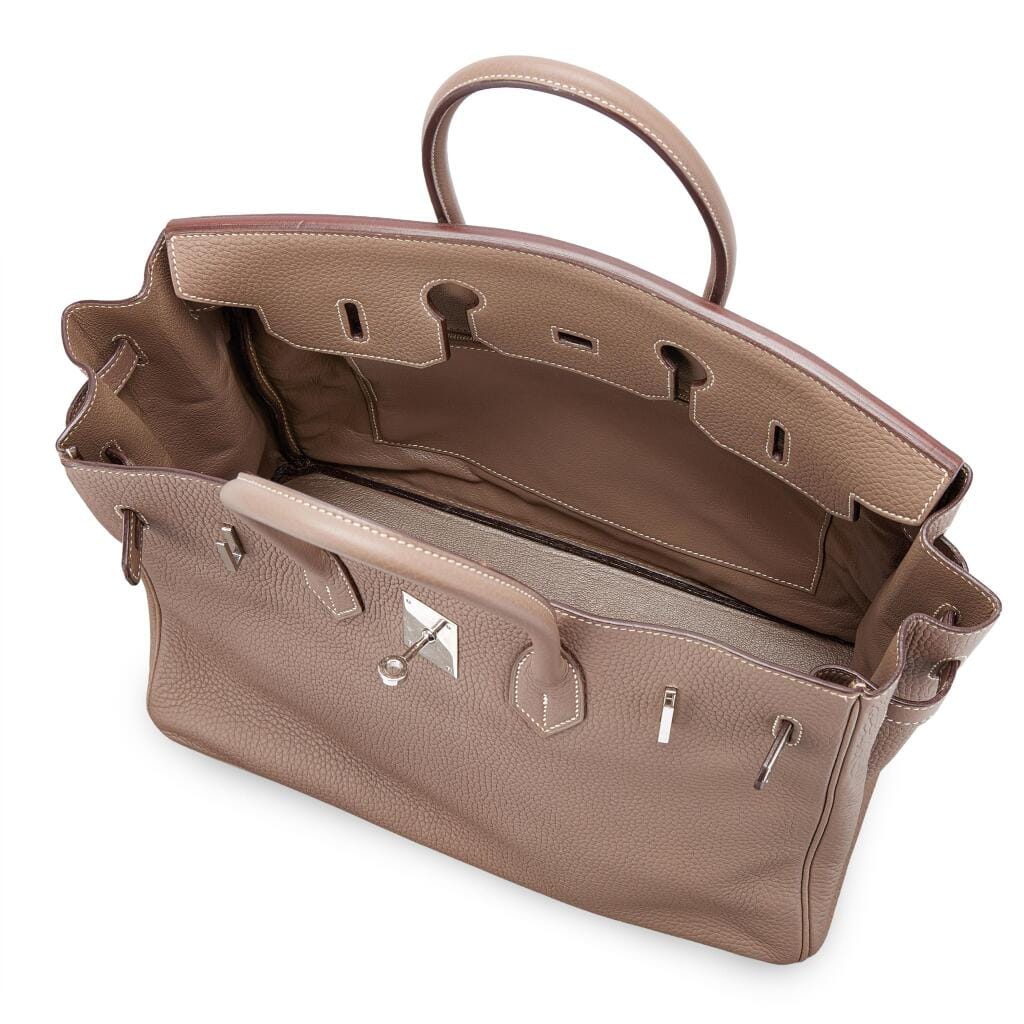 Etoupe Clemence Birkin 35 Palladium Hardware, 2007