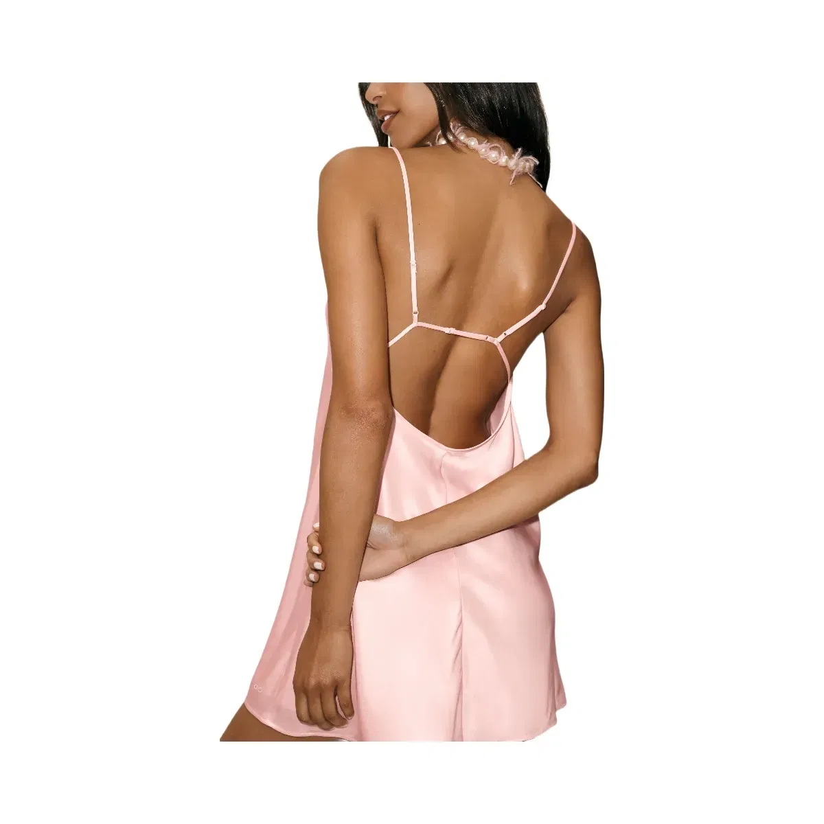 Alo Silk Blend Radiance Dress 'Sundrenched Pink'