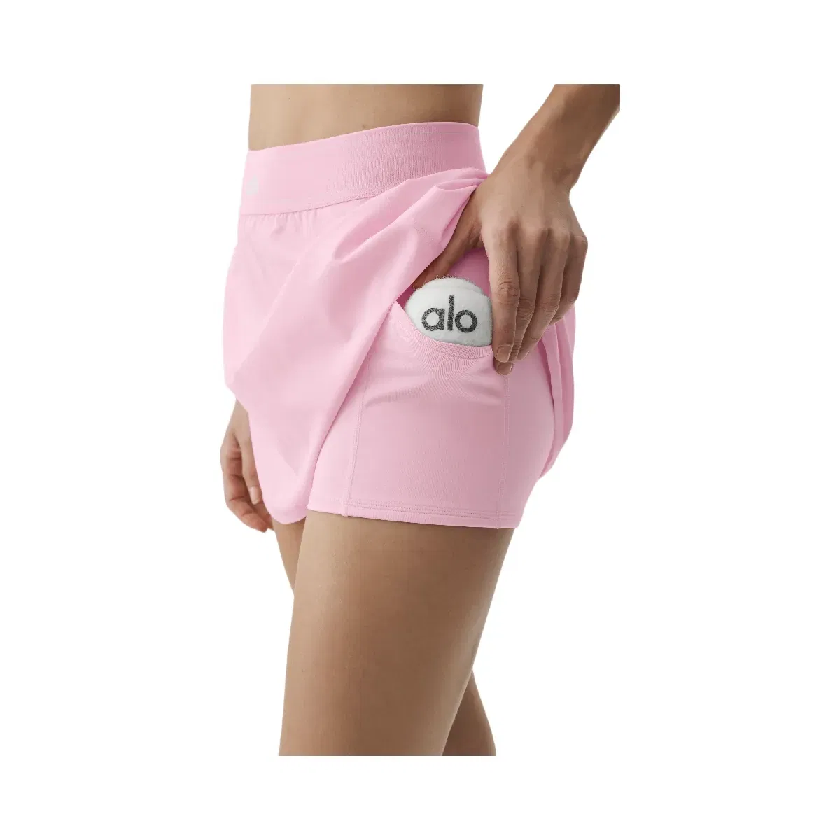 Alo Match Point Tennis Skirt 'Pink Marshmallow'