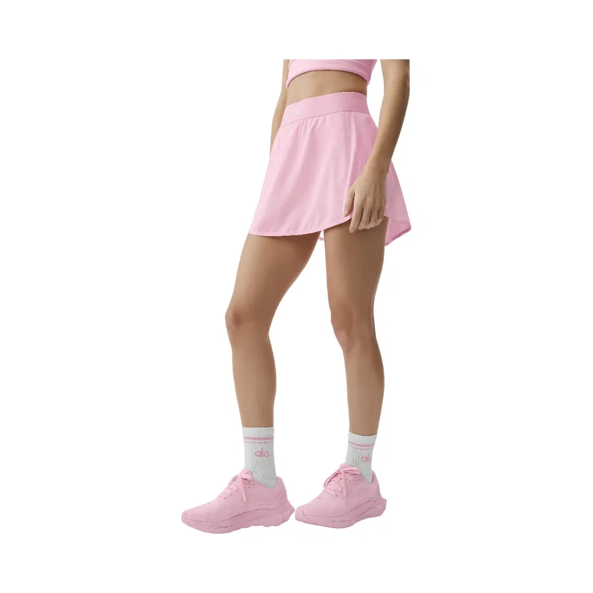 Alo Match Point Tennis Skirt 'Pink Marshmallow'