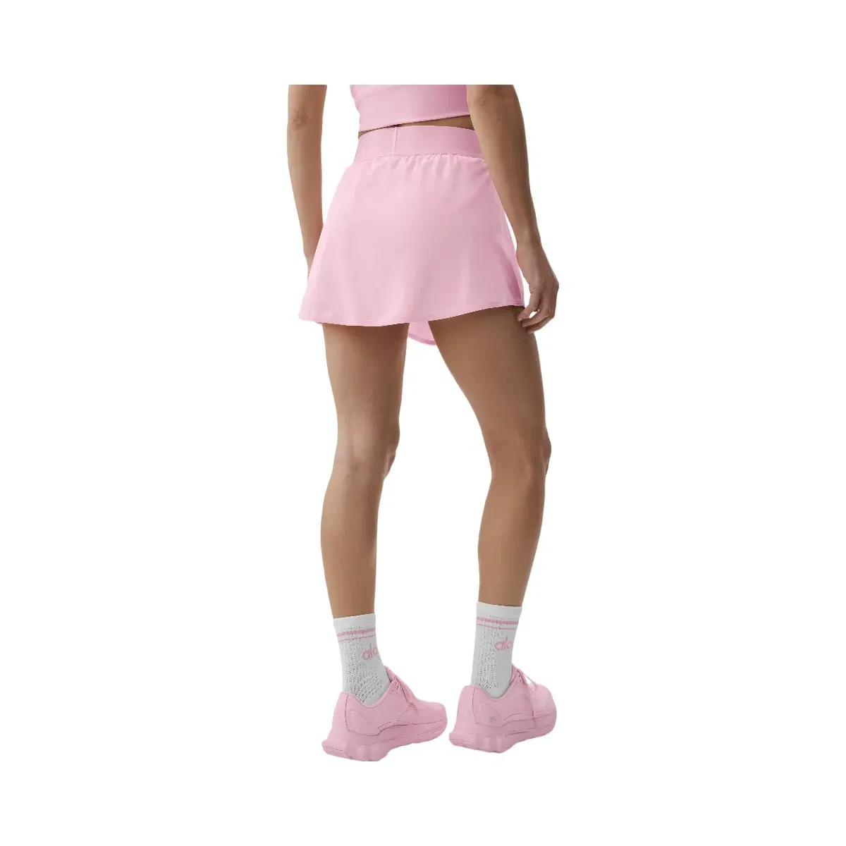 Alo Match Point Tennis Skirt 'Pink Marshmallow'