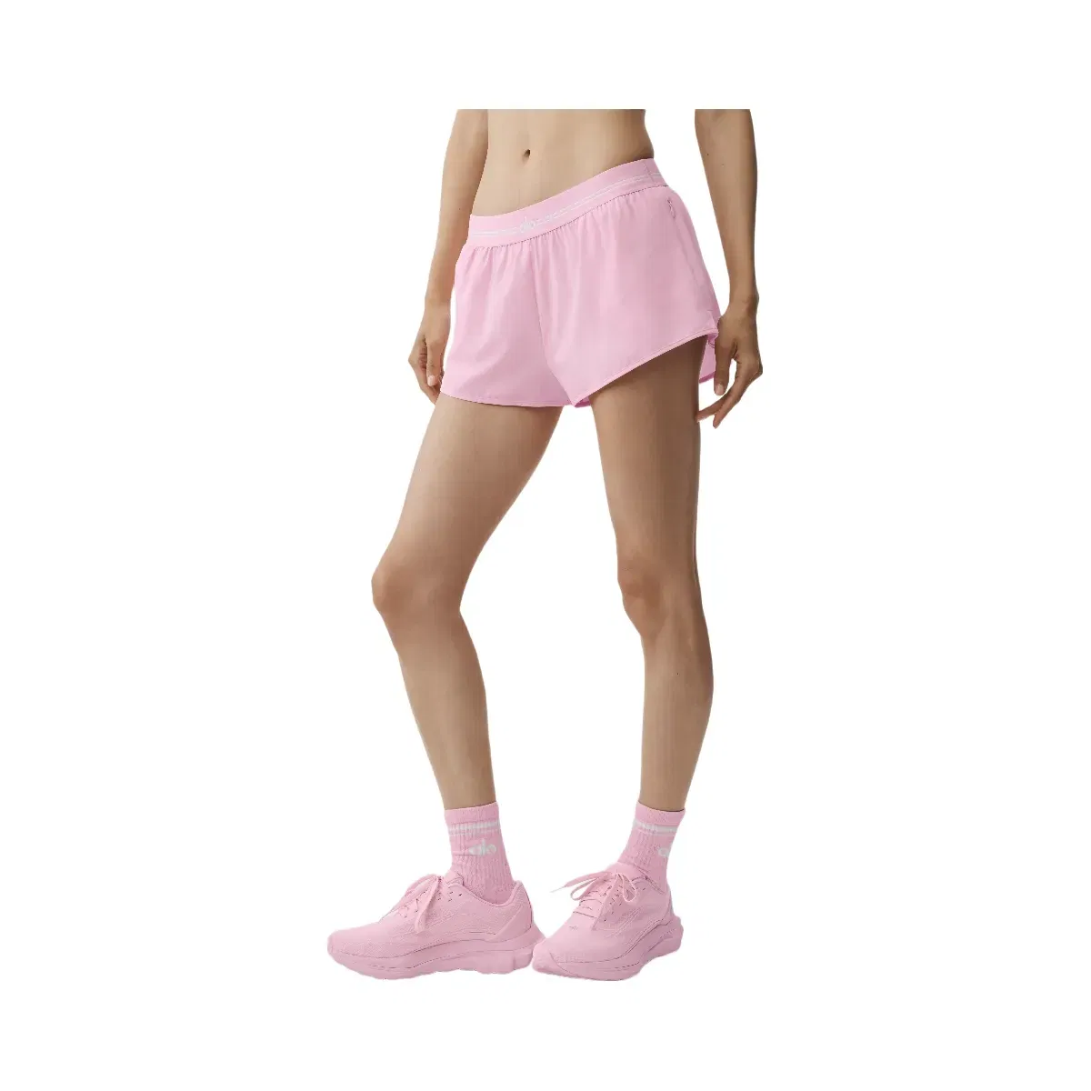 Alo Full Stride Micro Running Short 'Pink Marshmallow'