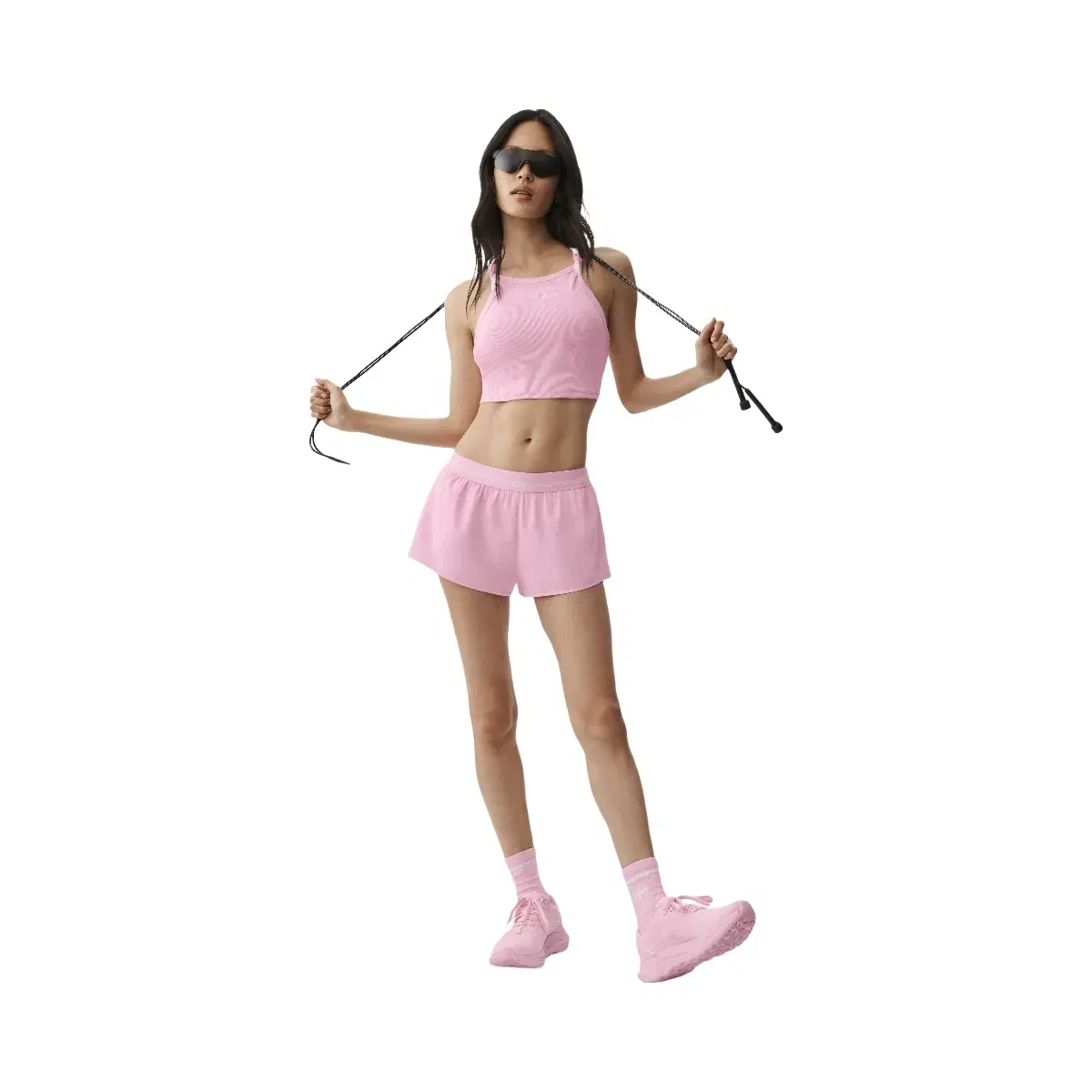 Alo Full Stride Micro Running Short 'Pink Marshmallow'