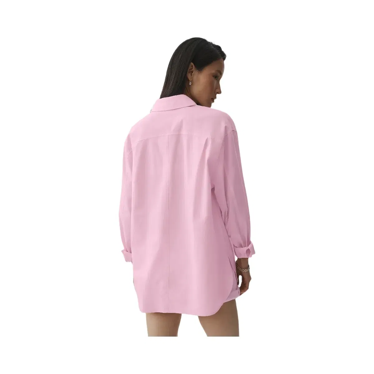 Alo Cotton Real Deal Button Up Long Sleeve 'Pink Marshmallow'