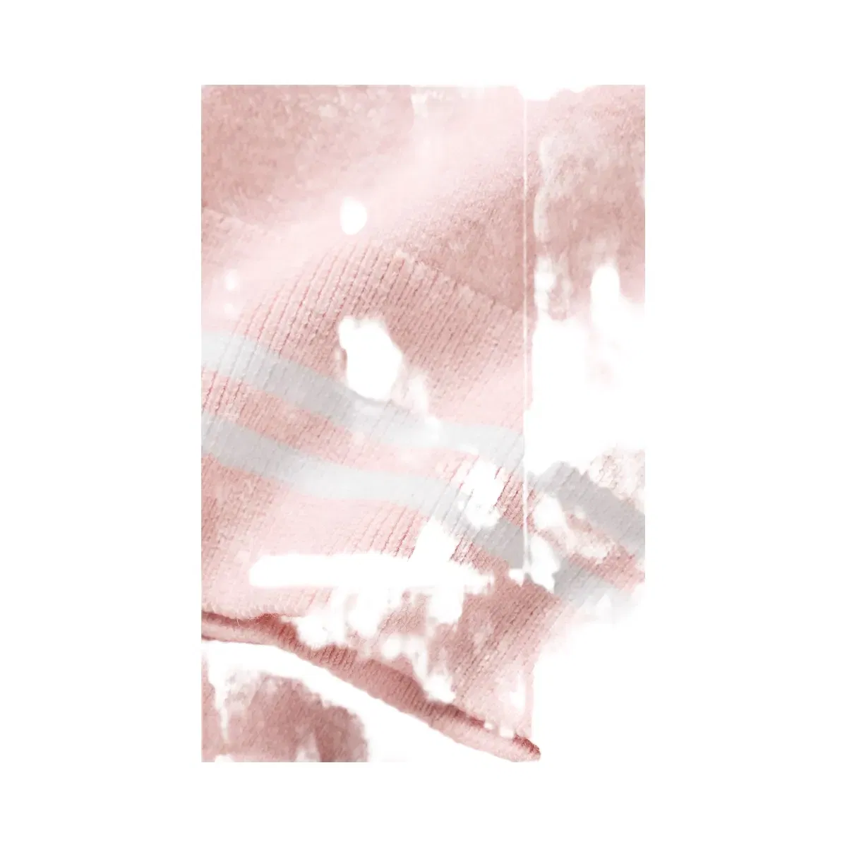 Alo Cotton Cashmere My Serve Short Sleeve 'Sundrenched Pink/White'