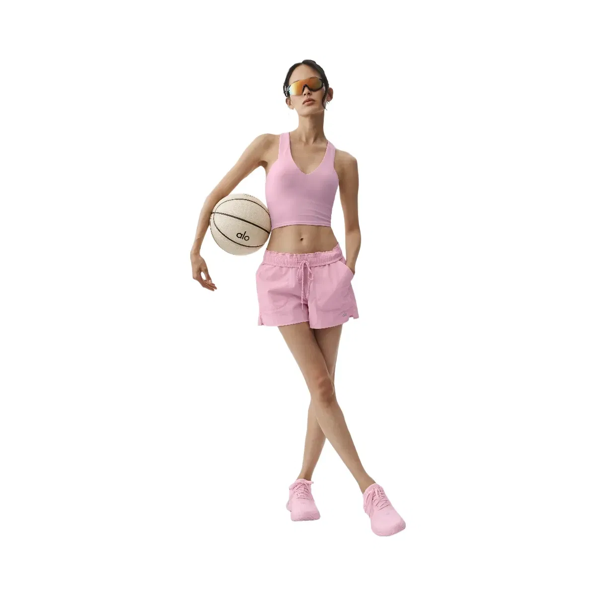 Alo Alumni Short 'Pink Marshmallow'