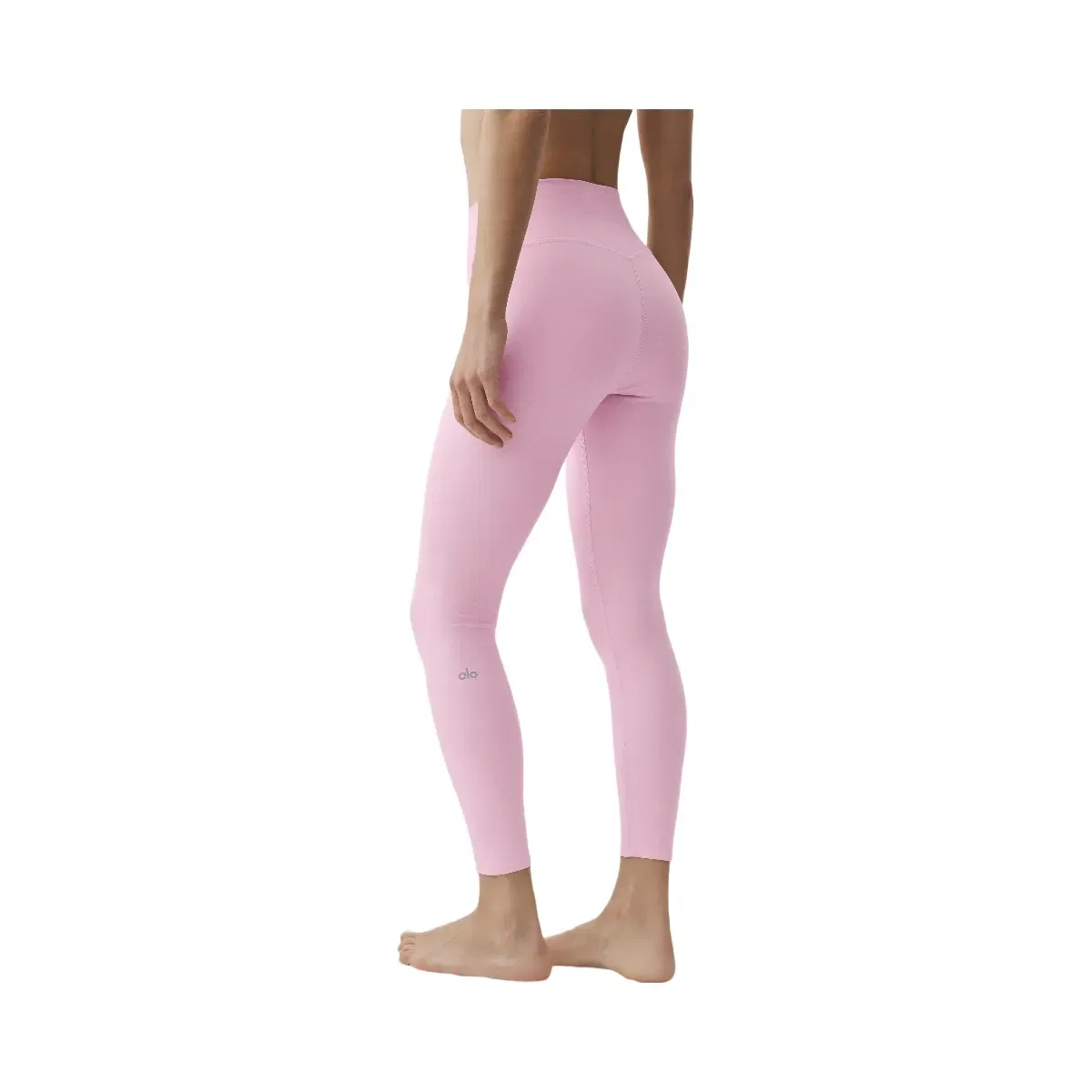 Alo Alosoft High Waist 7/8 Highlight Legging 'Pink Marshmallow Heather'