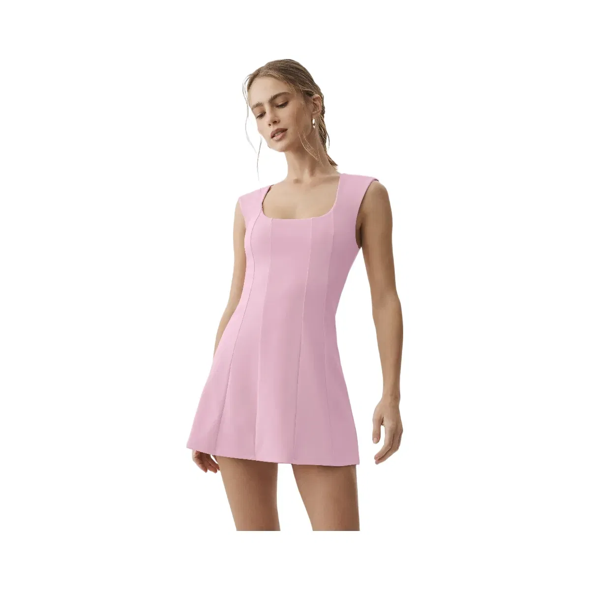 Alo Softsculpt Desire Tennis Dress 'Pink Marshmallow'