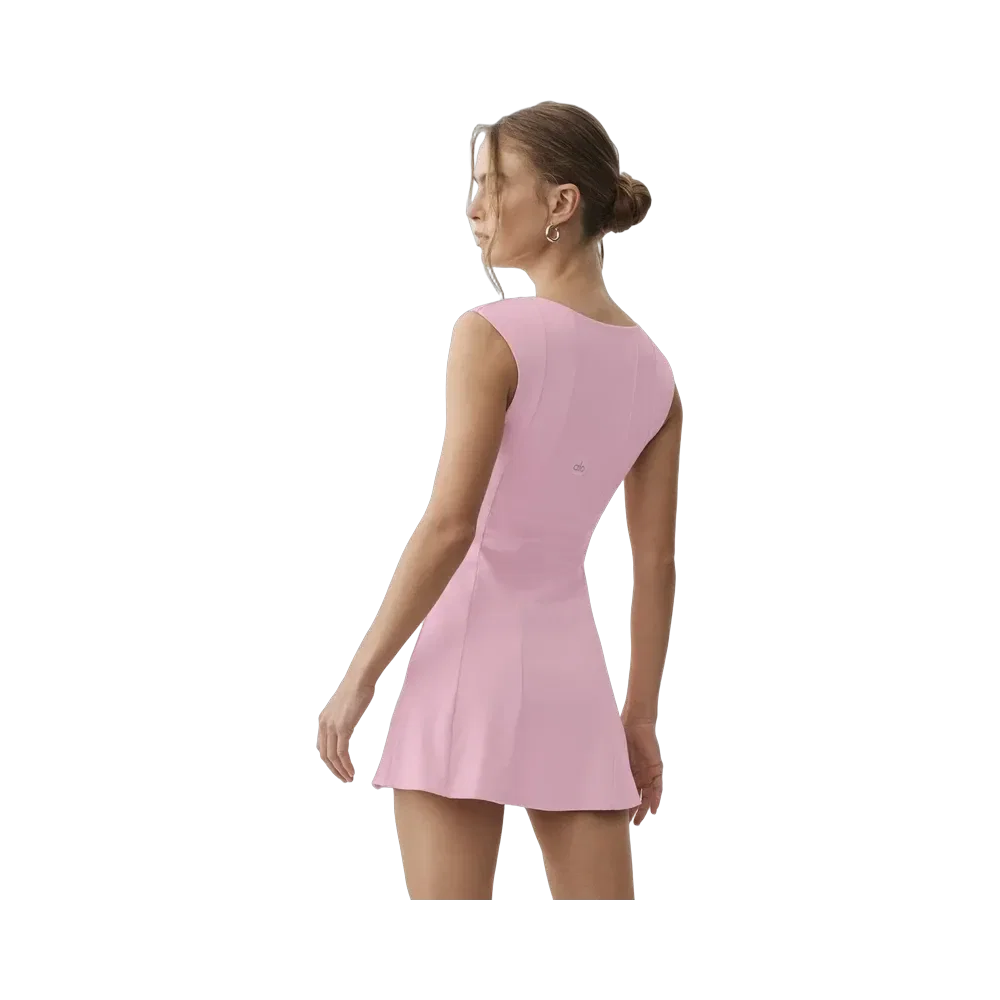 Alo Softsculpt Desire Tennis Dress 'Pink Marshmallow'
