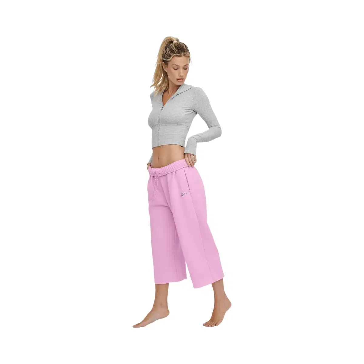 Alo Accolade Cutoff Sweatpant 'Candy Heart Pink'