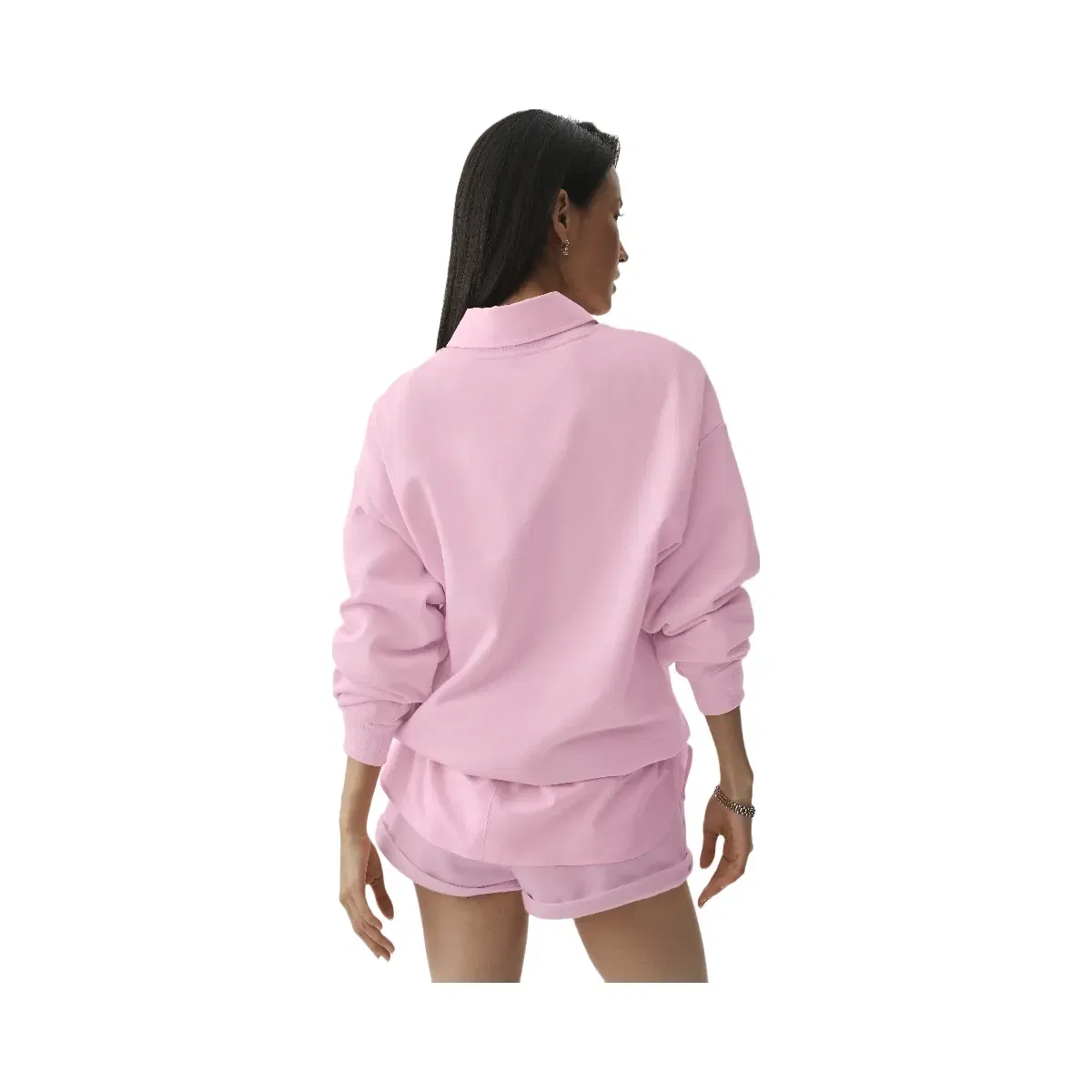 Alo Accolade Crew Neck Pullover 'Pink Marshmallow'