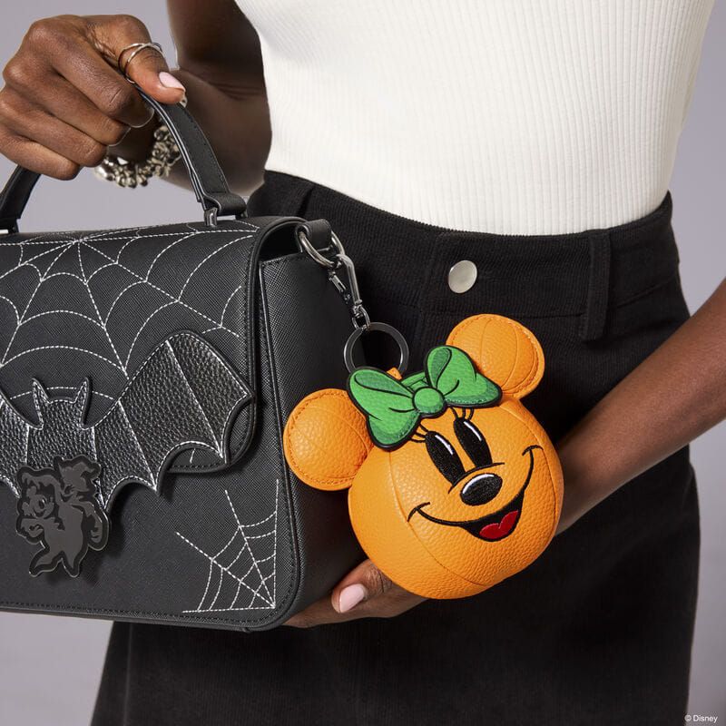 Minnie Mouse Pumpkin Keychain Charm