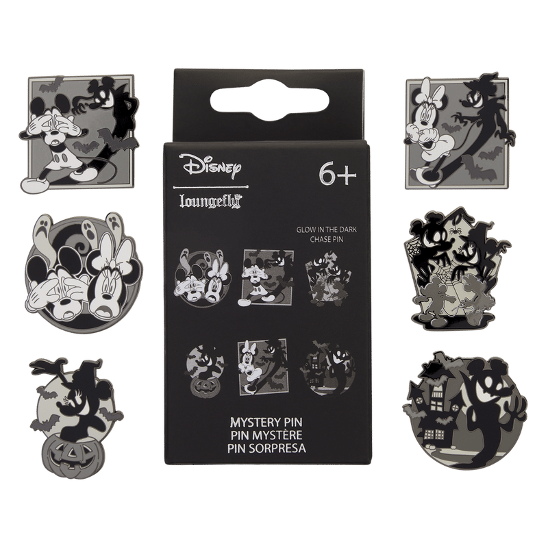 Mickey & Minnie Mouse Ghost Glow Mystery Box Pin