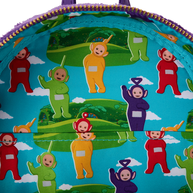 Teletubbies Tinky-Winky Plush Cosplay Light Up Mini Backpack