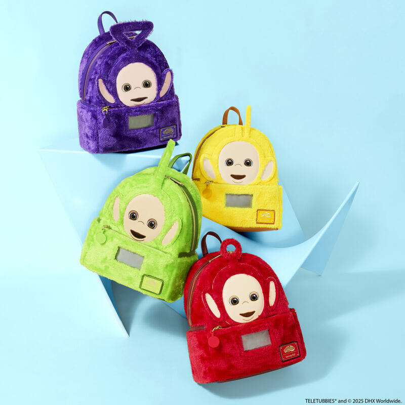 Teletubbies Tinky-Winky Plush Cosplay Light Up Mini Backpack