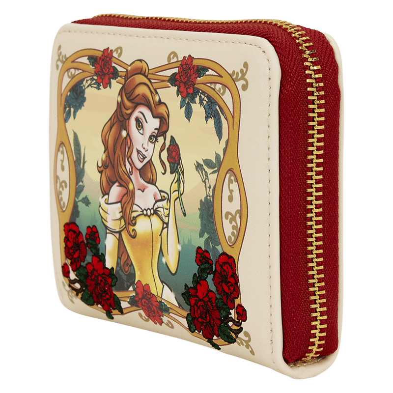 Beauty and the Beast Exclusive Belle Floral Zip Around Wallet