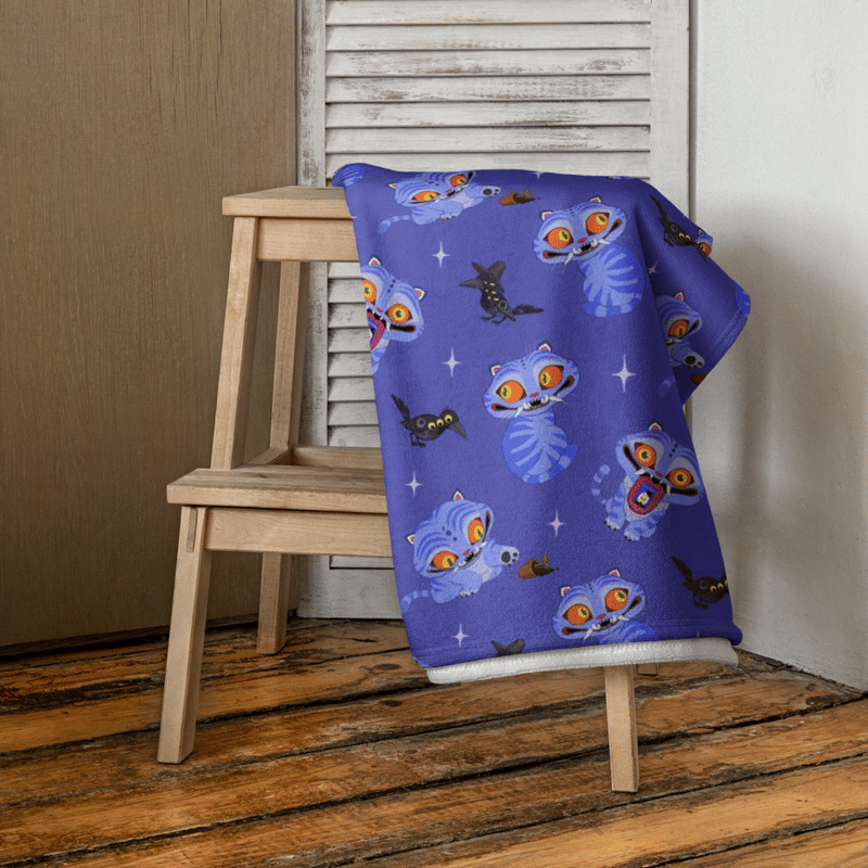 KPop Demon Hunters Derpy Tiger and Sussie Magpie Beach Towel