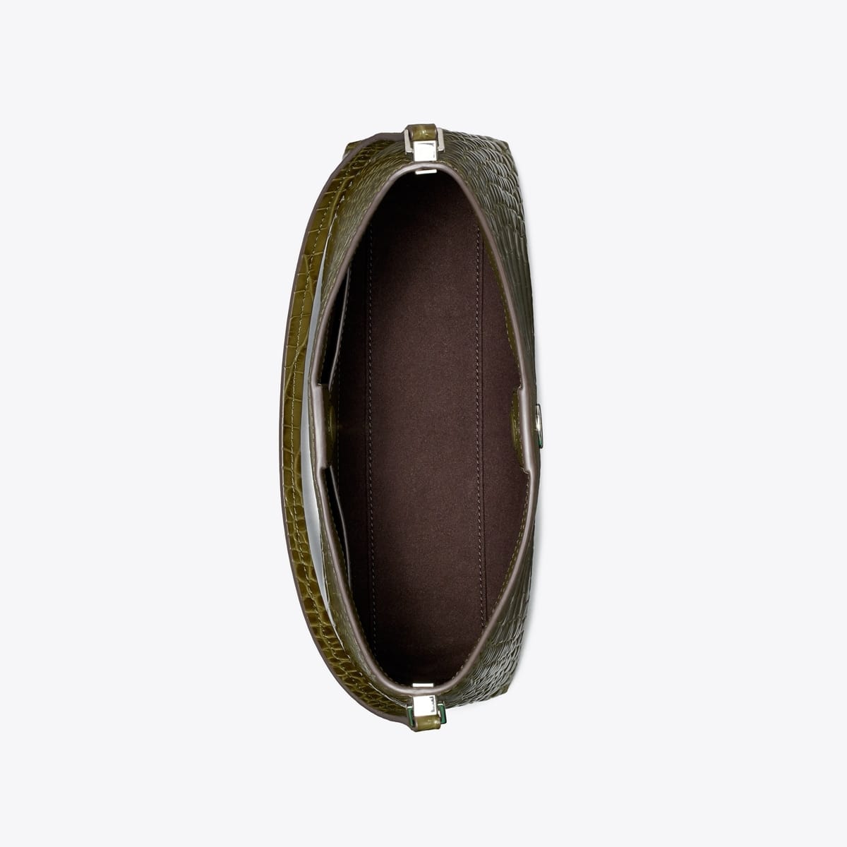 Small Robinson Croc-Embossed Shoulder Bag