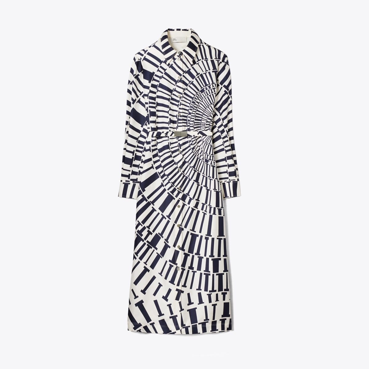 Printed Silk Shirtdress