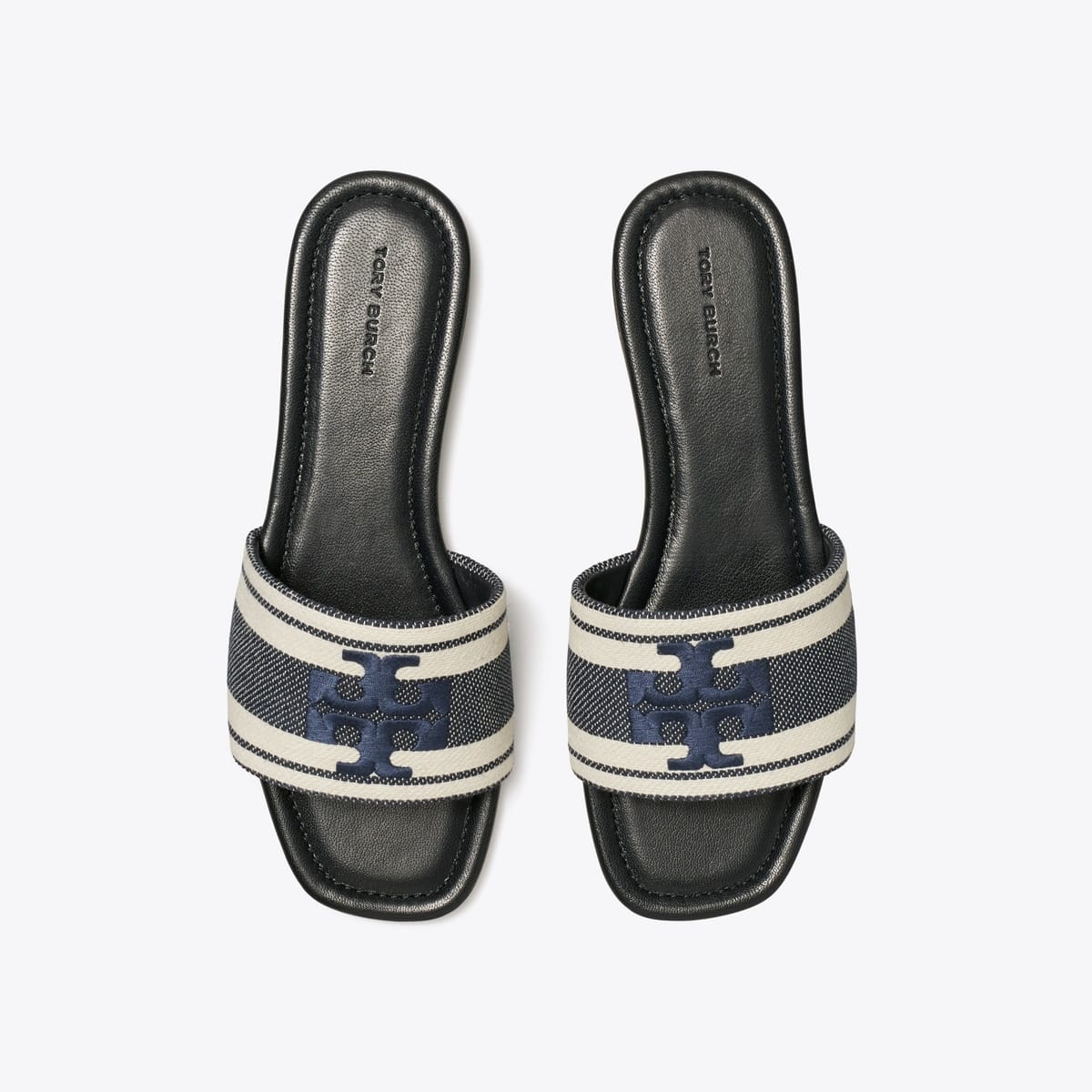Double T Jacquard Slide