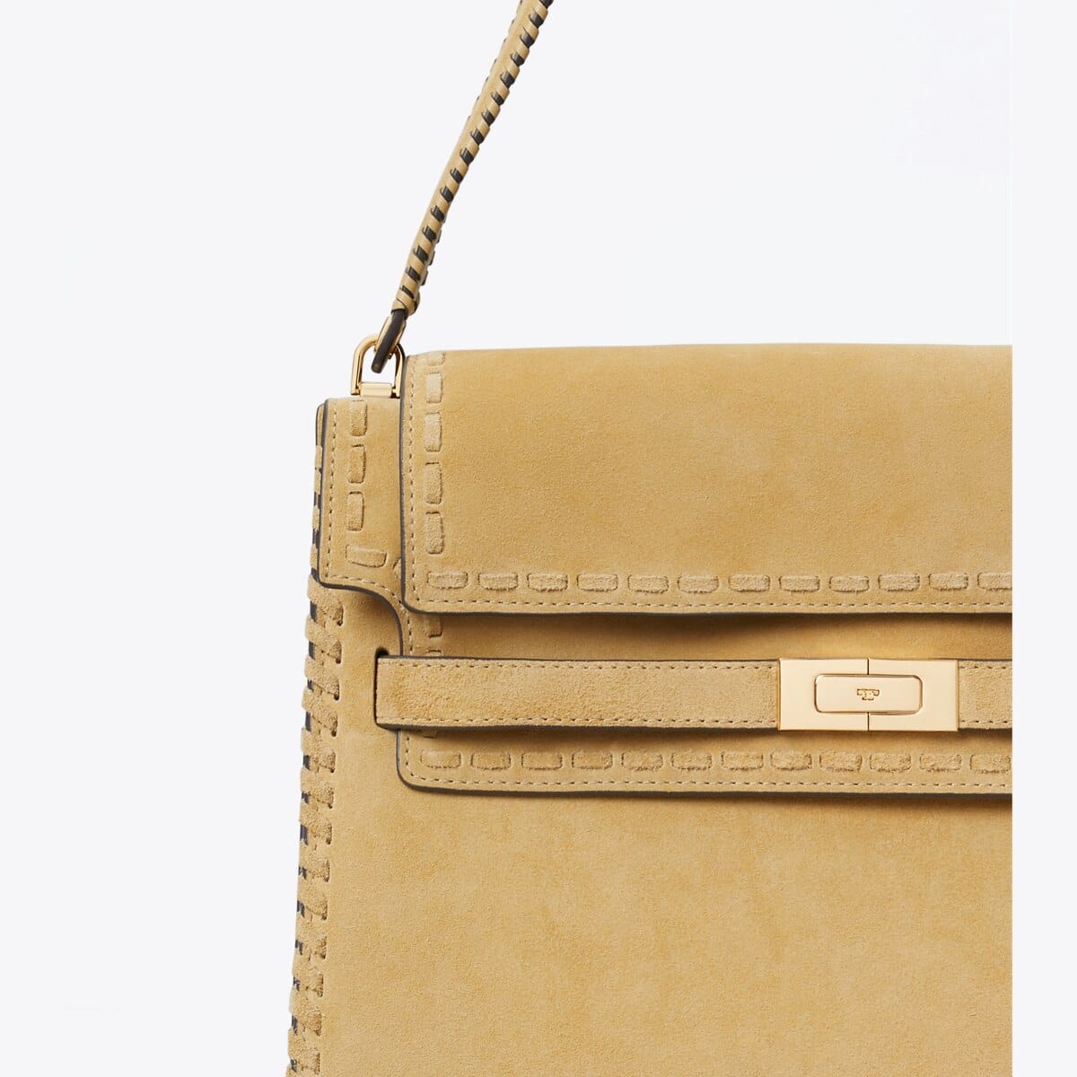 Large Lee Radziwill Suede Shoulder Bag