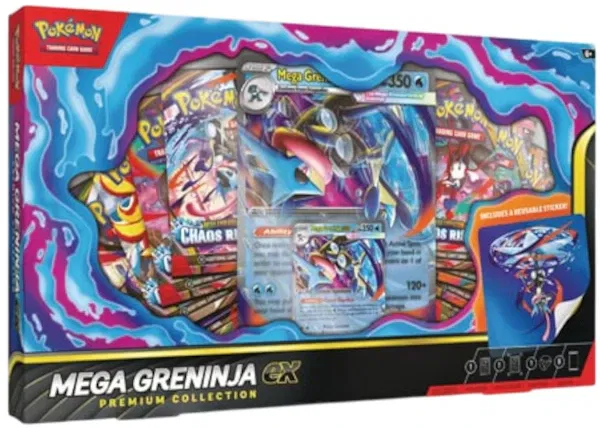 2026 Pokémon Mega Evolution Mega Greninja Ex Premium Collection