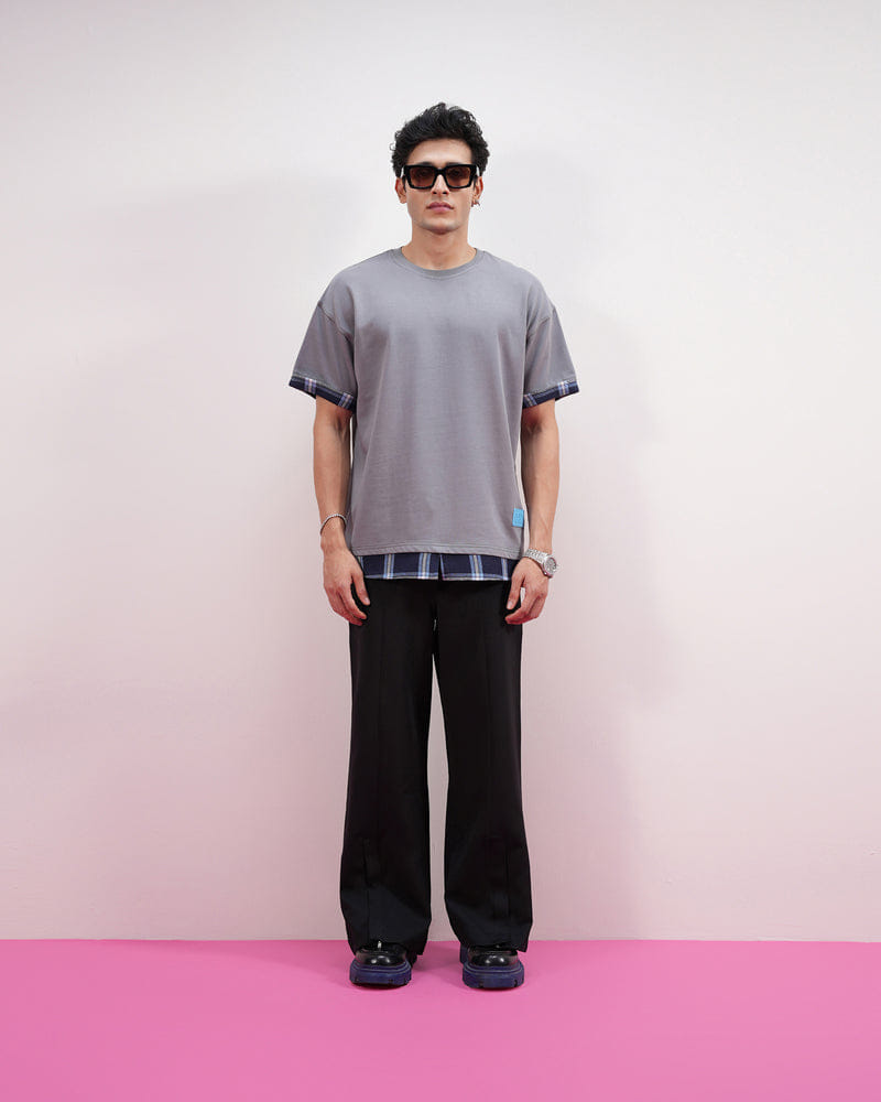 LEGACY T-SHIRT (GREY & BLUE)