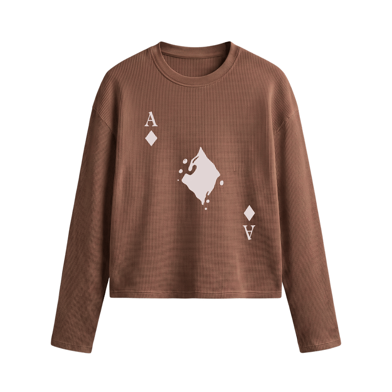 City Off Domes Street Theory Waffle T-shirt Brown