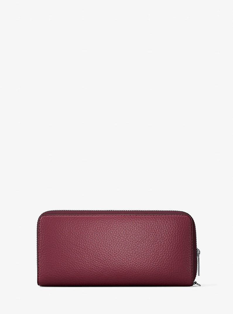 Large Pebbled Leather Continental Wallet