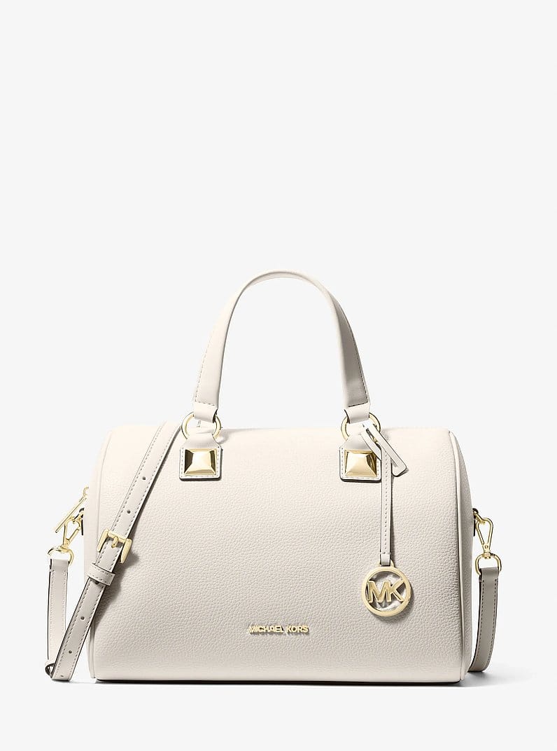 Grayson Medium Pebbled Leather Duffel Bag