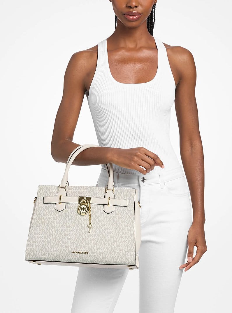 Landon Medium Logo Satchel
