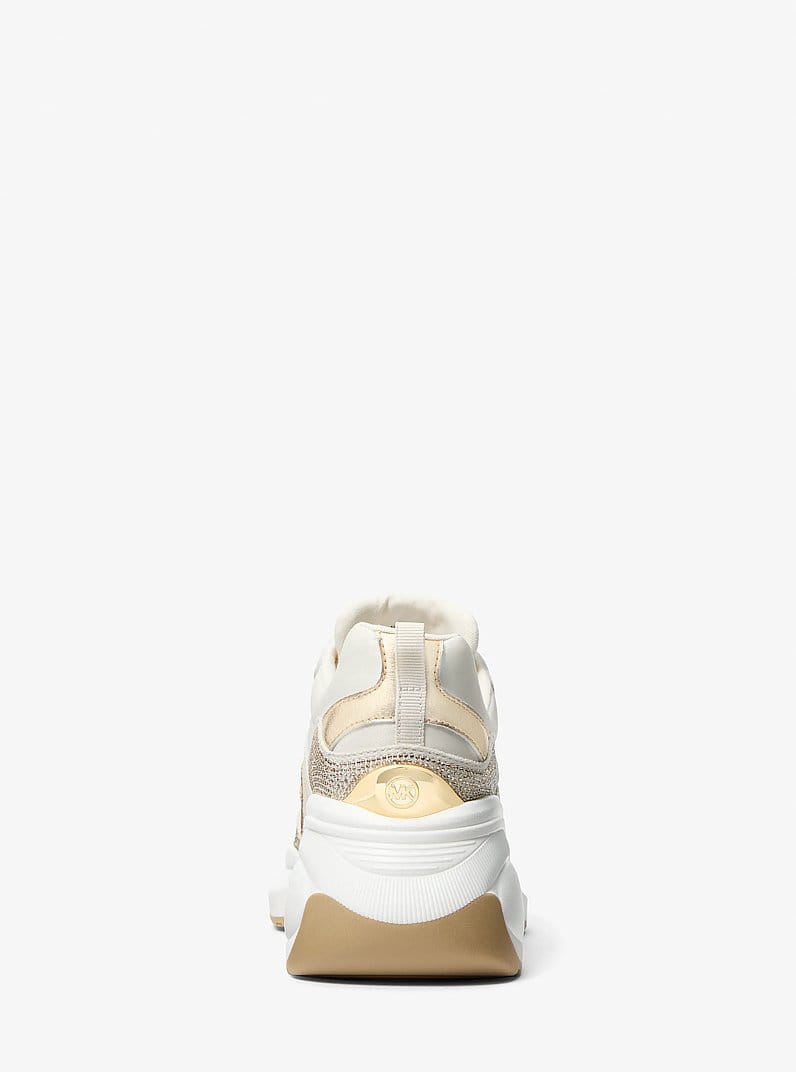 Kaia Mixed-Media Trainer