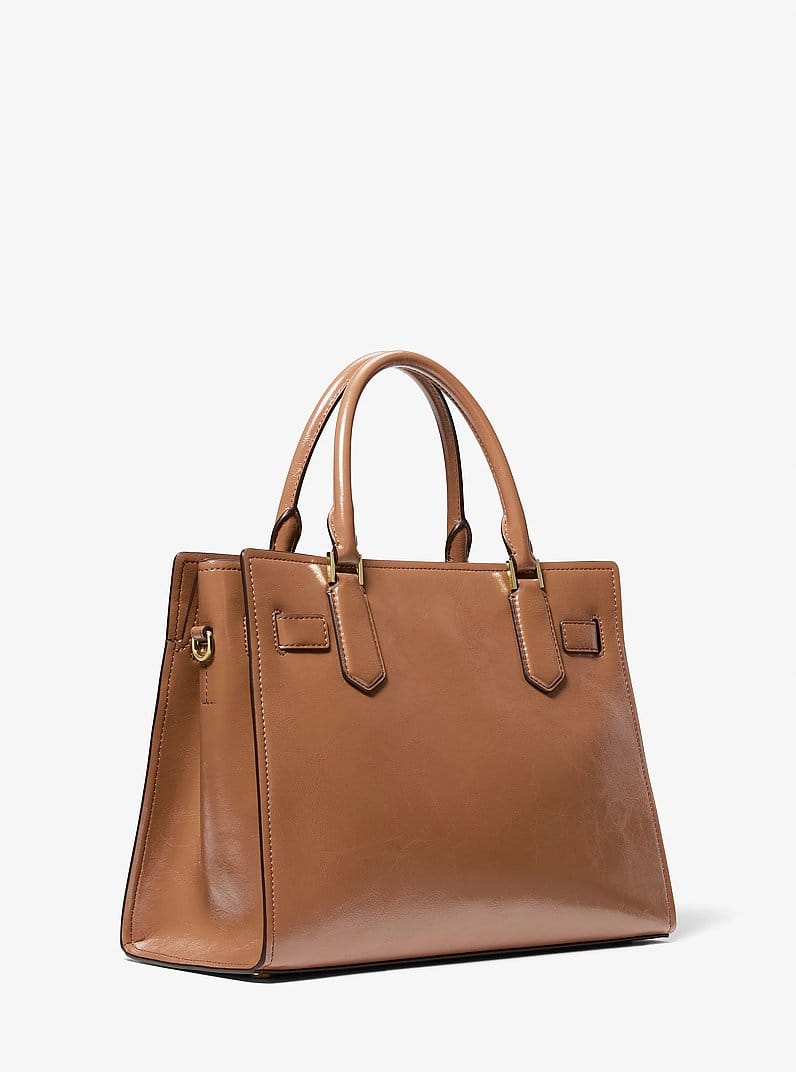 Landon Medium Patent Satchel