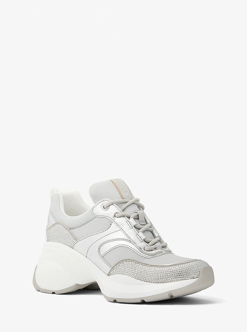 Kaia Mixed-Media Trainer