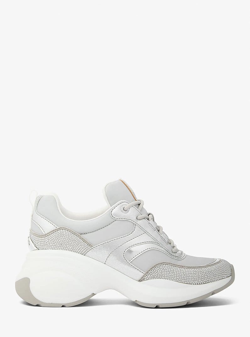 Kaia Mixed-Media Trainer