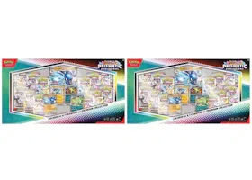 2025 Pokémon Scarlet & Violet Prismatic Evolutions Lucario ex & Tyranitar ex Premium Collection (Sam's Club Exclusive) 2x Lot