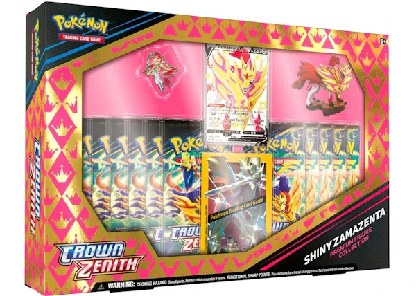 Pokémon TCG Sword & Shield Crown Zenith Shiny Zamazenta Premium Figure Collection Box