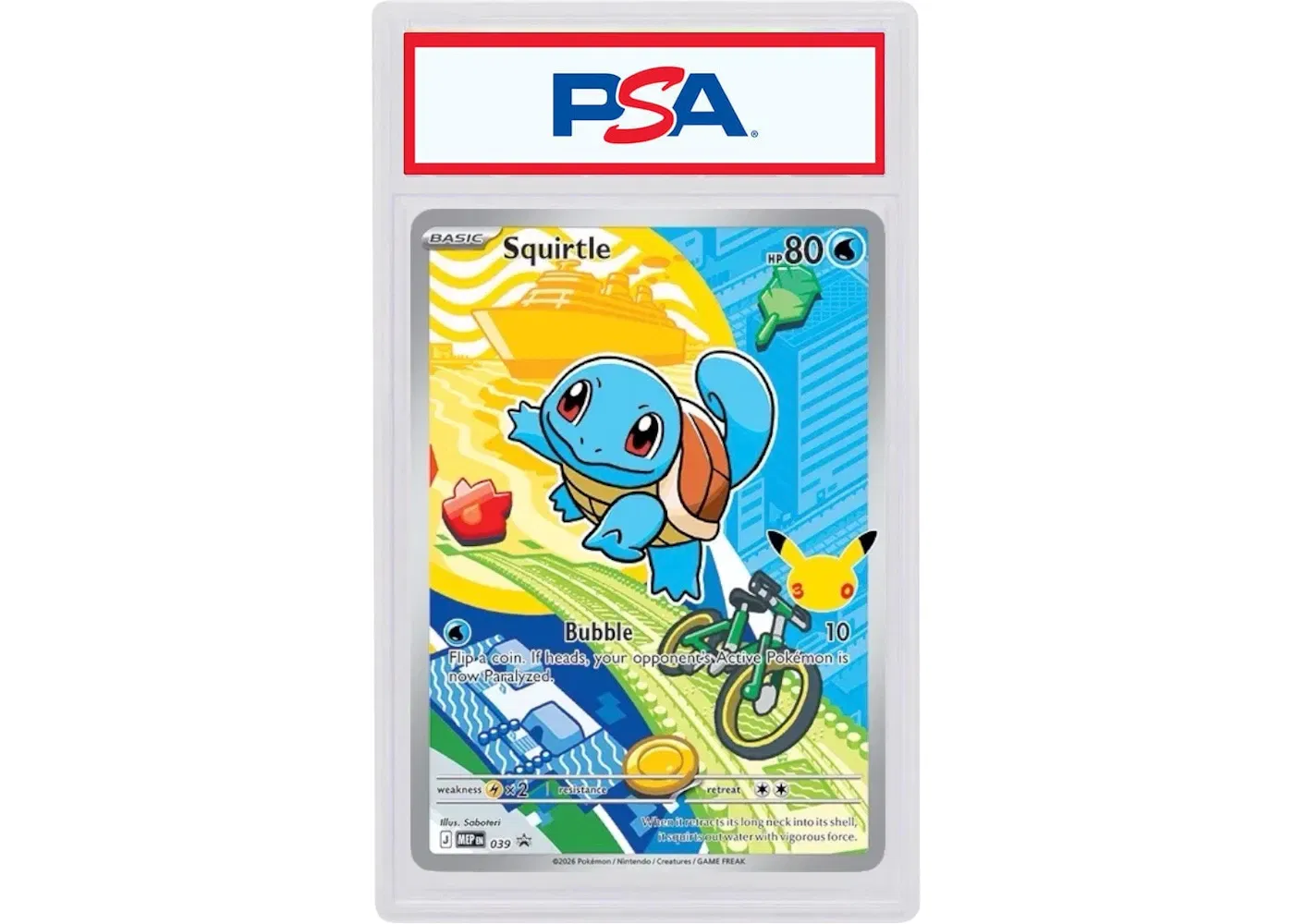 Squirtle 2026 Pokémon Mega Evolution First Partners Collection Promo 39 (PSA or BGS Graded)