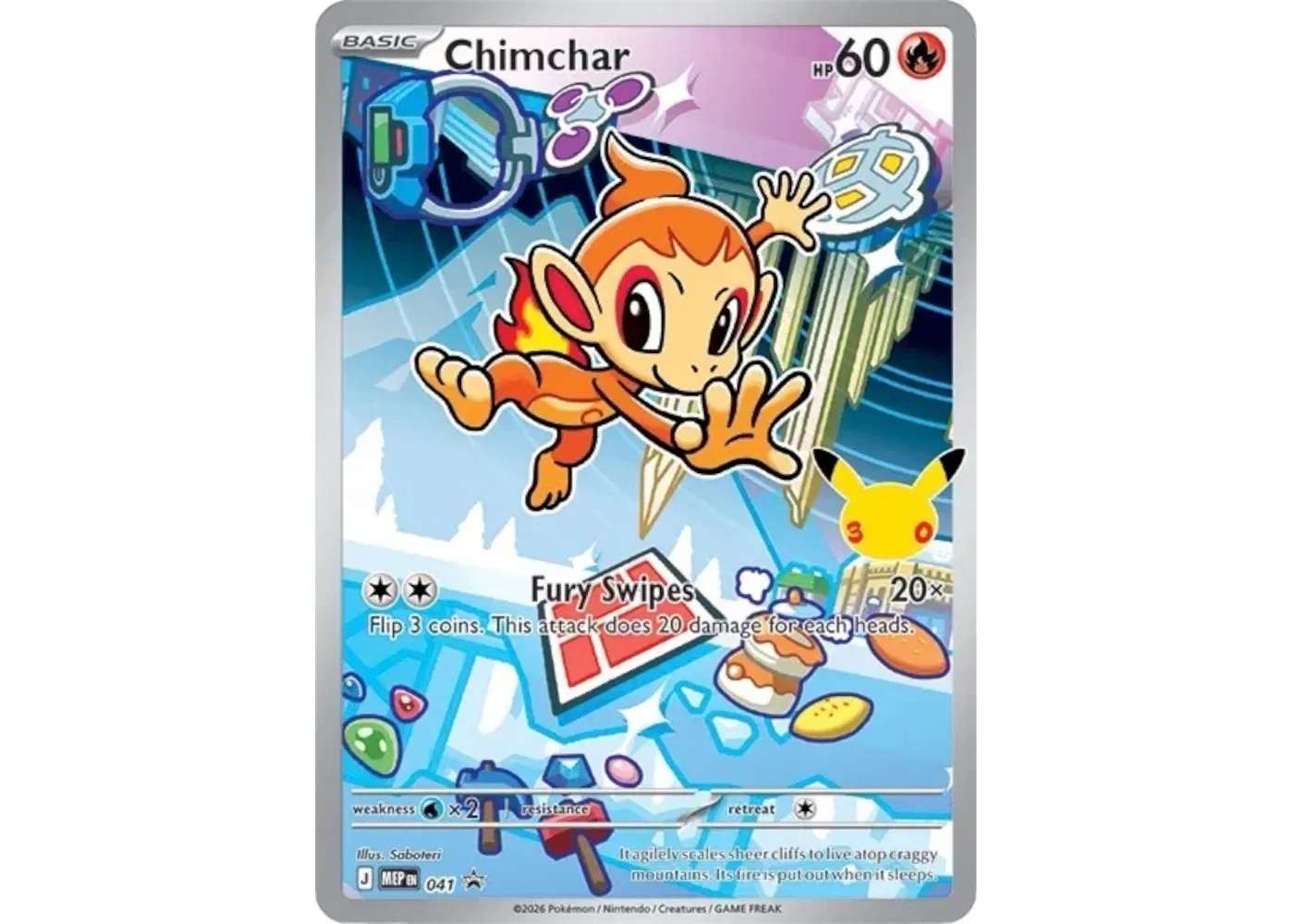 Chimchar 2026 Pokémon Mega Evolution First Partners Collection Promo 41 Ungraded