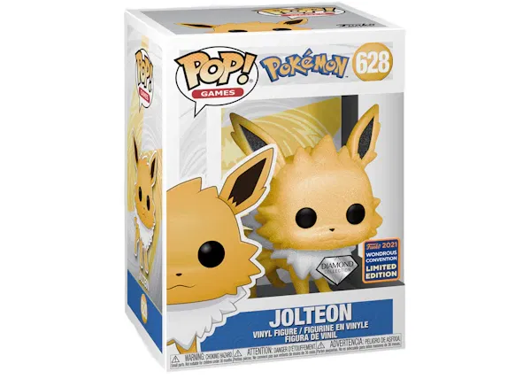 Funko Pop! Games Pokemon Jolteon (Diamond Collection Glitter) WonderCon Exclusive Figure #628