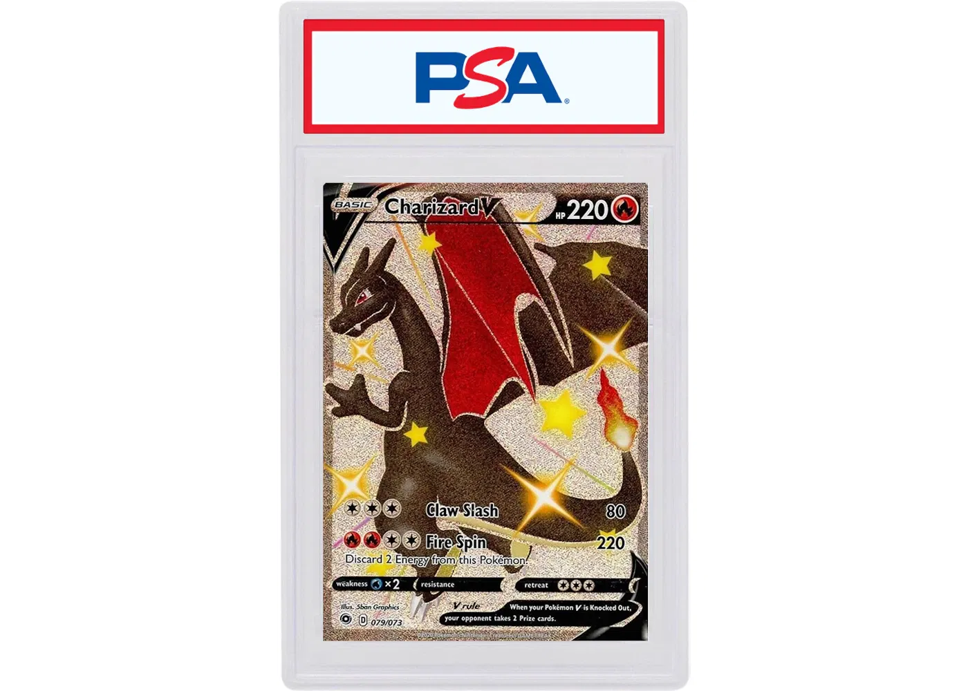 Charizard V SCR 2020 Pokemon Sword & Shield Champion's Path #79 (PSA or BGS Graded)
