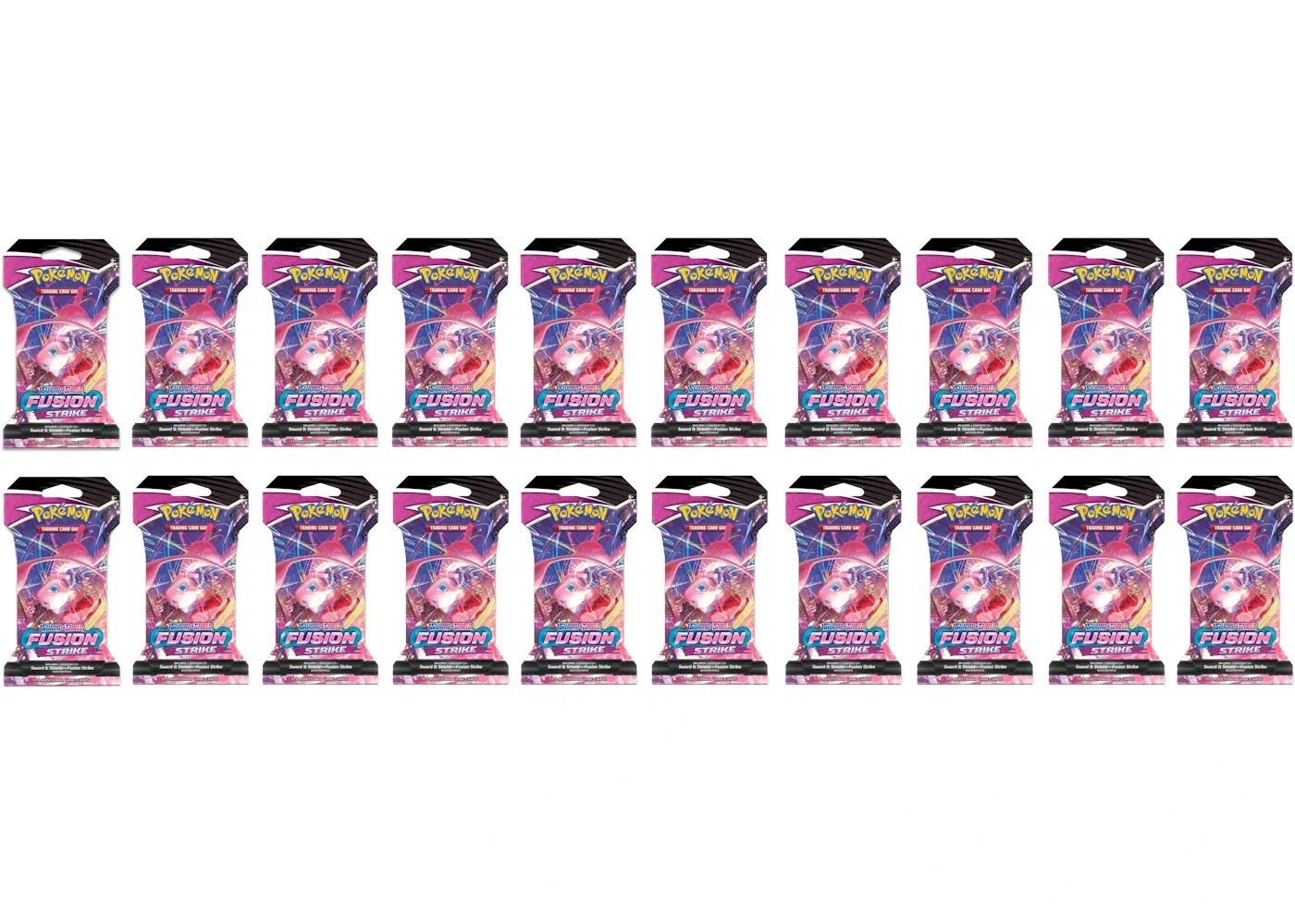 Pokémon Sword & Shield Fusion Strike Sleeved Booster Pack 20x Lot