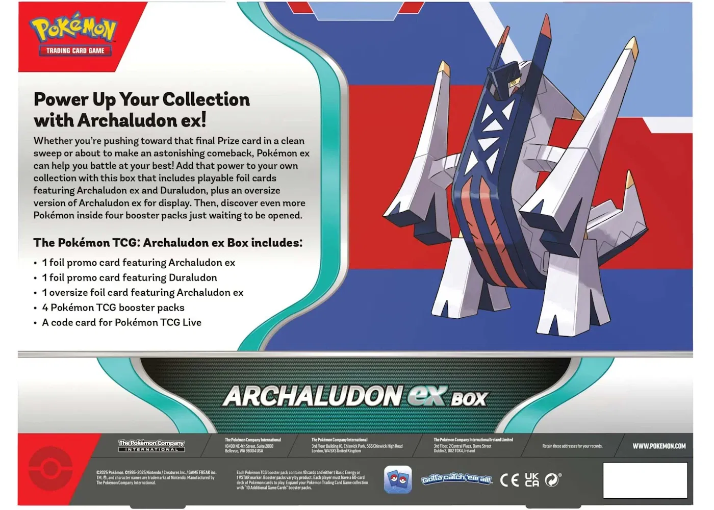 Pokémon Archaludon ex Special Collection Box