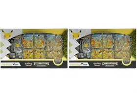 Pokémon TCG 25th Anniversary Celebrations Pikachu V Union Special Collection Box 2x Lot