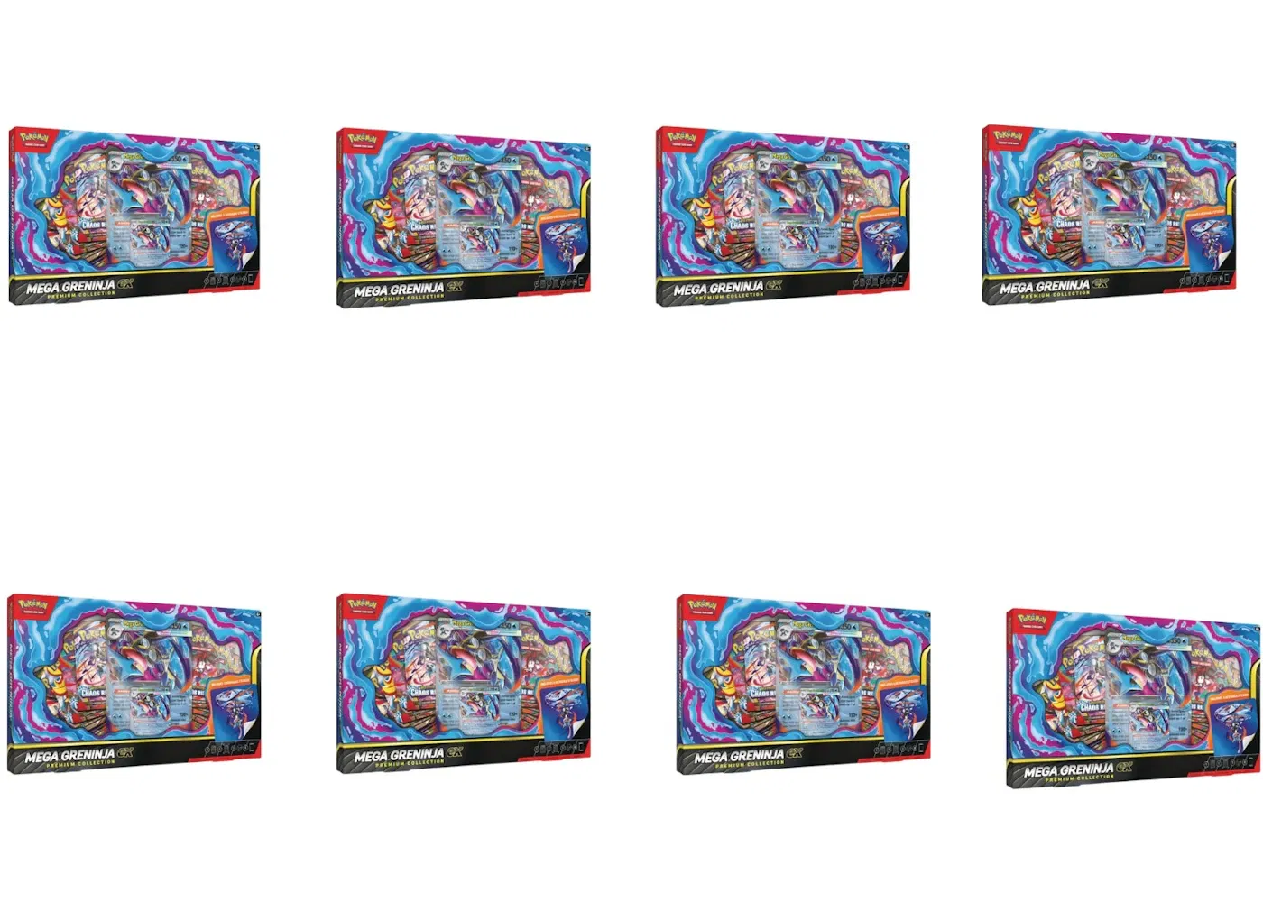 2026 Pokémon Mega Evolution Mega Greninja Ex Premium Collection 8x Lot