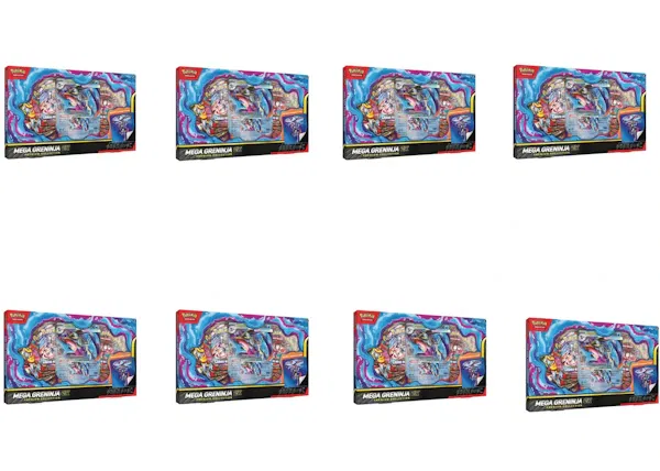 2026 Pokémon Mega Evolution Mega Greninja Ex Premium Collection 8x Lot