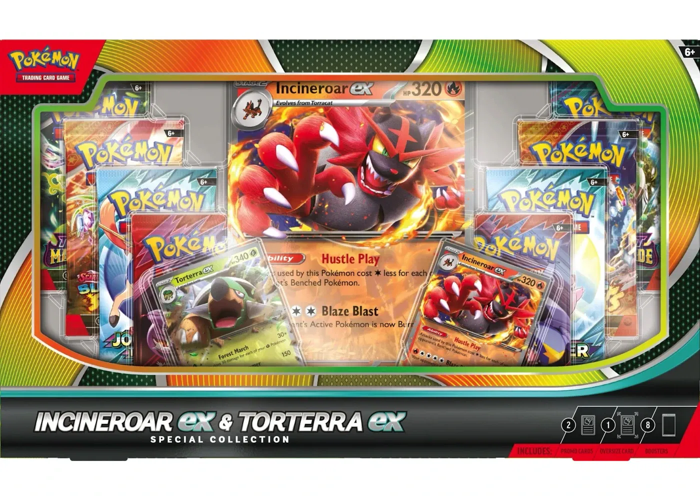 Pokémon Incineroar & Torterra ex Special Collection Box
