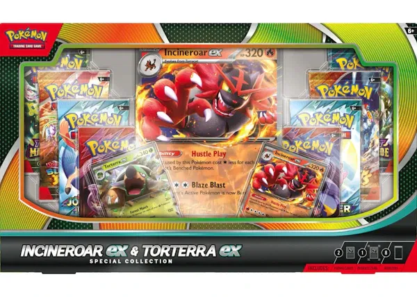 Pokémon Incineroar & Torterra ex Special Collection Box